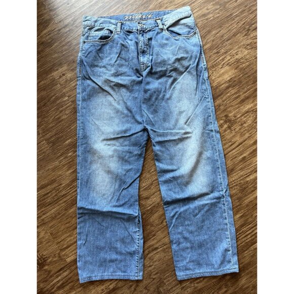Mavi‎ Max Blue Jeans Mens Denim 36X36 Relaxed Baggy Straight Leg Measures 38x32 - Picture 1 of 8